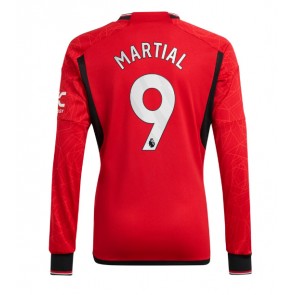 Lacne Muži Futbalové dres Manchester United Anthony Martial #9 2023-24 Dlhy Rukáv - Domáci